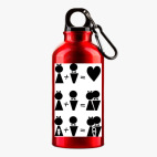 Металлическая бутылка 400 мл UV-DTF