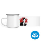 Кружка металлическая белая (круговая запечатка)