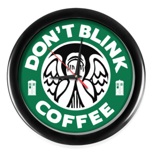 Настенные часы Don't blink coffee DOCTOR WHO