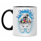 Кружка двухцветная