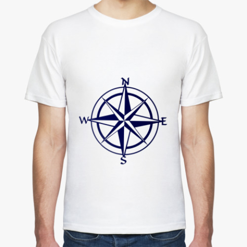 Футболка с принтом Стороны света