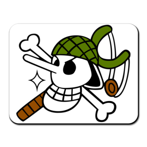 Коврик для мыши с принтом Череп