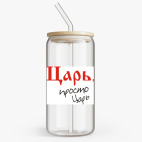 Банка с бамбуковой крышкой