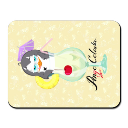 Коврик для мыши с принтом Коктейль ПинГо Колада