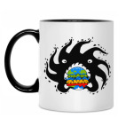 Кружка двухцветная