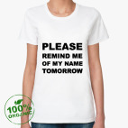 Женская футболка органик