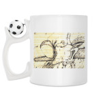 Кружка с футбольным мячиком