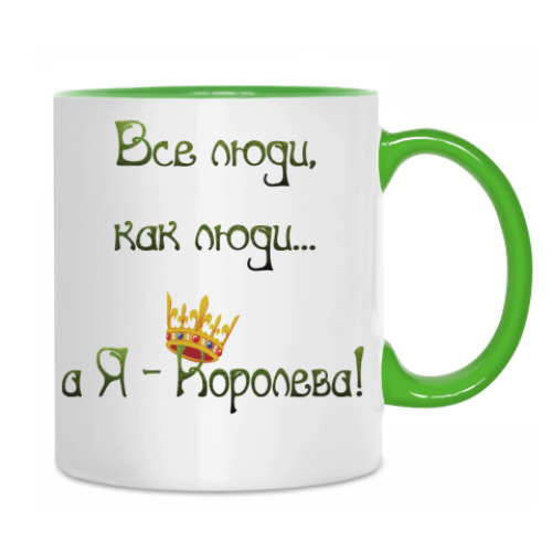 Кружка с принтом Королева