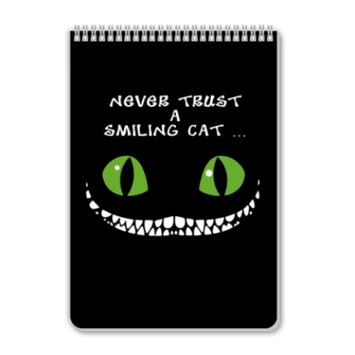 Блокнот с принтом Алиса в стране чудес