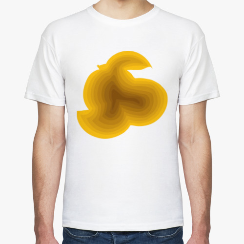 Футболка с принтом Фон апельсин