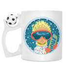 Кружка с футбольным мячиком