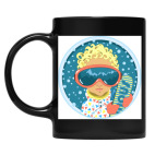 Кружка цветная UV-DTF