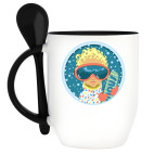 Кружка с ложкой