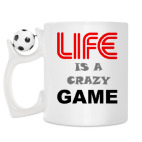 Кружка с футбольным мячиком