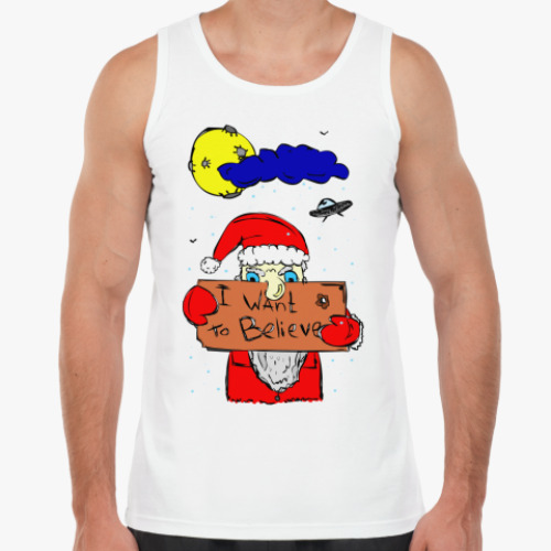 Майка с принтом I want to Believe