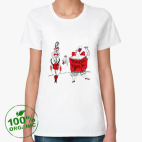 Женская футболка органик