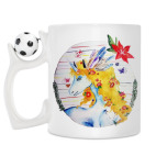 Кружка с футбольным мячиком