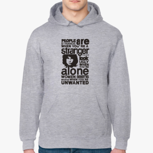 Толстовка худи с принтом People are strange