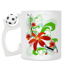 Кружка с футбольным мячиком