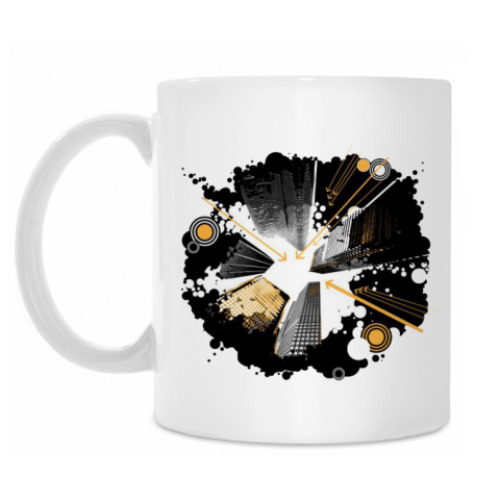 Кружка с принтом 'Большие города'