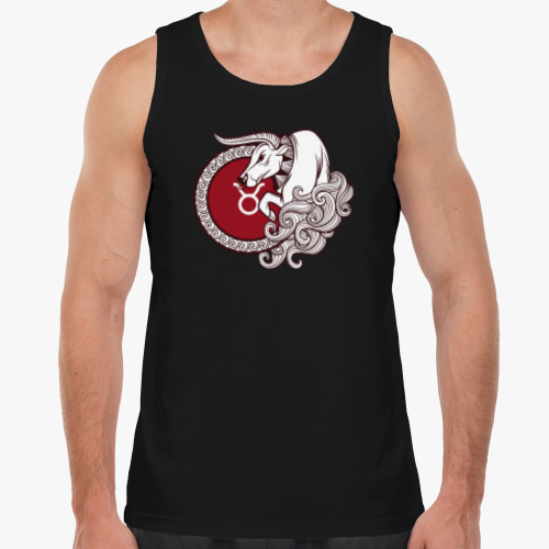 Майка с принтом Символ Телец Знак Зодиака