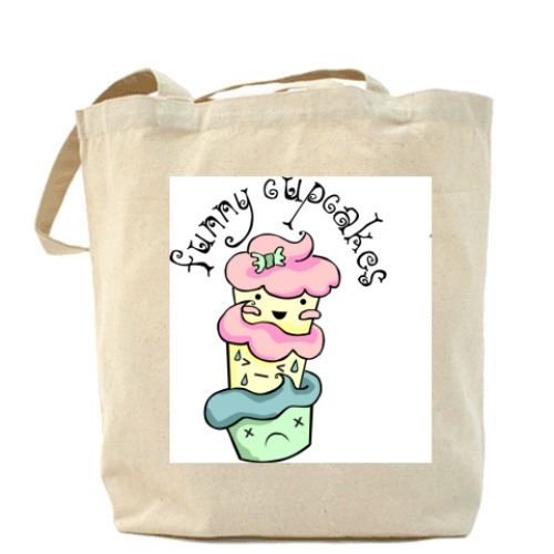Сумка шоппер funny cupcakes