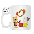 Кружка с футбольным мячиком