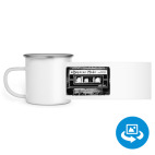 Кружка металлическая белая (круговая запечатка)