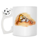 Кружка с футбольным мячиком