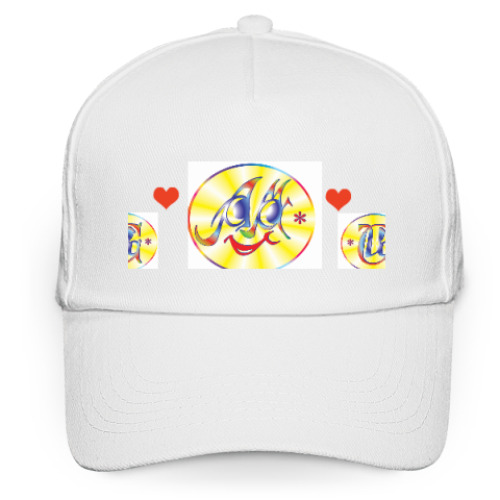 Кепка бейсболка с принтом Солнышко