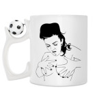 Кружка с футбольным мячиком