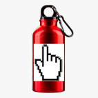 Металлическая бутылка 400 мл UV-DTF