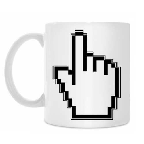 Кружка с принтом Курсор