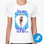 Женская спортивная футболка