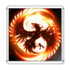 Магнит 6.5 x 6.5 см Феникс