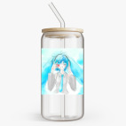 Банка с бамбуковой крышкой