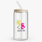 Банка с бамбуковой крышкой