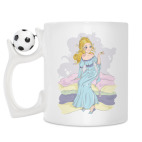 Кружка с футбольным мячиком