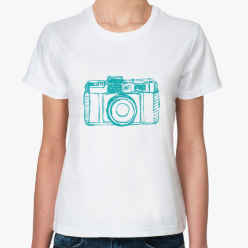 Классическая футболка  Винтажный фотоаппарат
