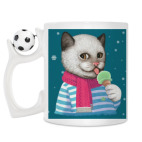 Кружка с футбольным мячиком