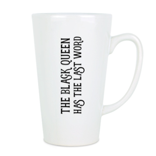 Чашка Латте с принтом BLACK QUEEN