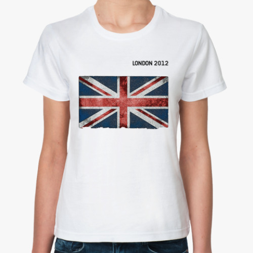Классическая футболка с принтом LONDON 2012