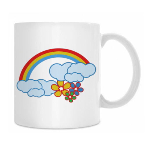 Кружка с принтом Радуга