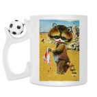 Кружка с футбольным мячиком