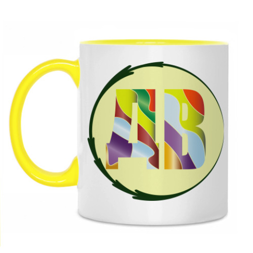 Кружка с принтом Dv logo