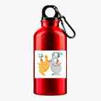 Металлическая бутылка 400 мл UV-DTF