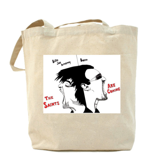 Сумка шоппер с принтом Bono