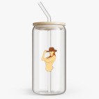 Банка с бамбуковой крышкой