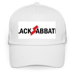 Кепка / бейсболка, белая (печать) Black Sabbath