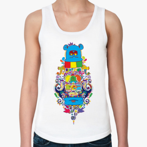 Женская майка с принтом Art trash